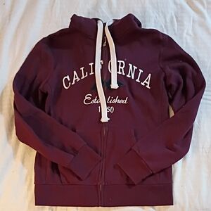 Hollister Maroon California Hoodie